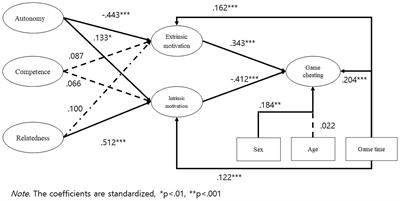The influence of psychological needs and motivation on game cheating: insights from self-determination theory